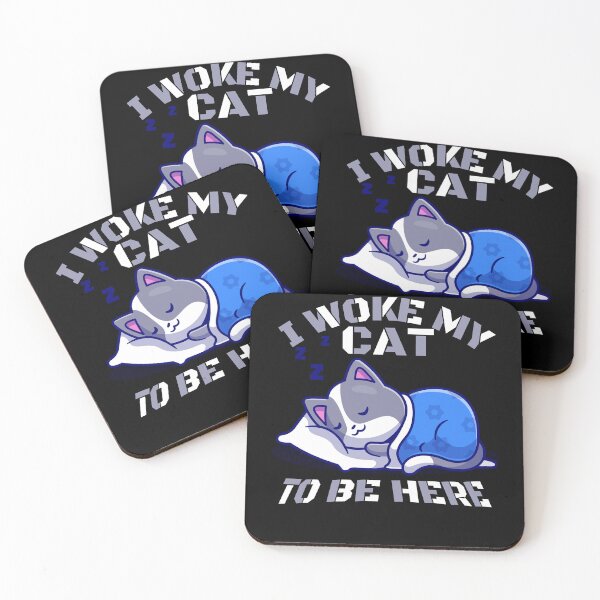 Item preview, i woke my cat to be here blanket designed and sold by Chaos-Touch.