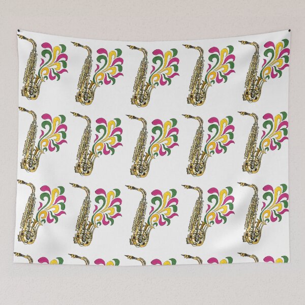 Item preview, Saxophone Playing Jazz For The Mardi Gras Festival In New Orleans designed and sold by DonSylvester.