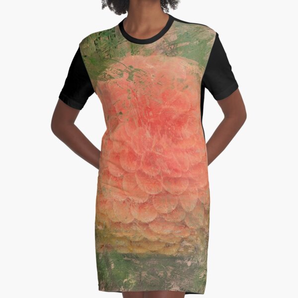 Dahlia Sunrise Graphic T-Shirt Dress