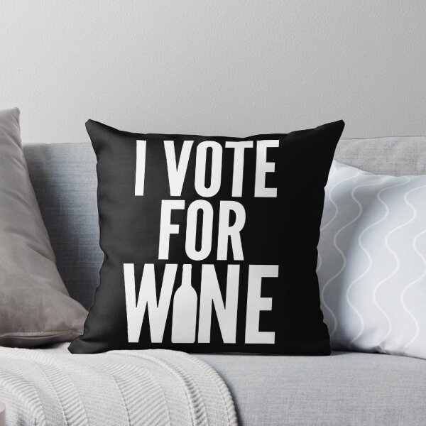 Item preview, I Vote For Wine. Funny Wine Lover Saying designed and sold by That Cheeky Tee.