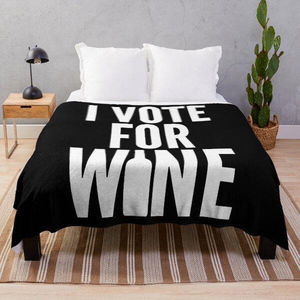 Item preview, I Vote For Wine. Funny Wine Lover Saying designed and sold by That Cheeky Tee.