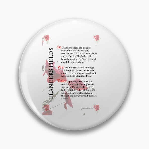 Item preview, In Flanders Fields - Poem by John McCrae designed and sold by ChartGifts.