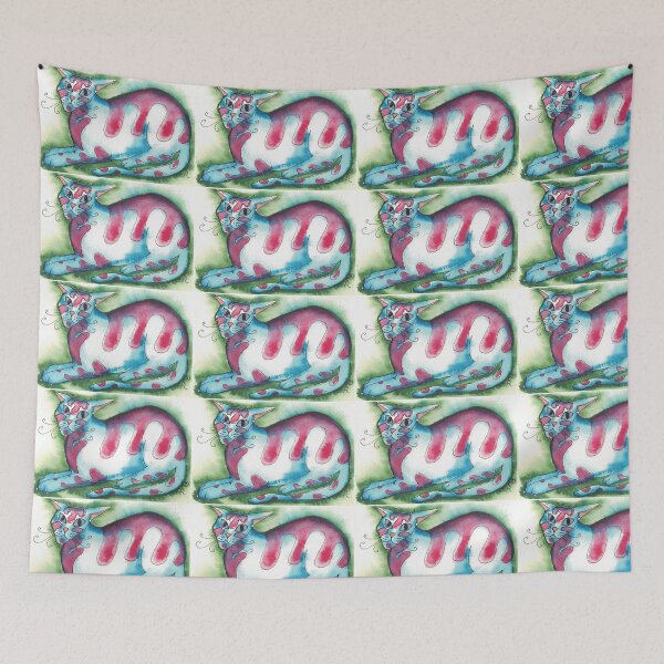 Item preview, fat striped fantasy tabby cat designed and sold by CrittersByLola.