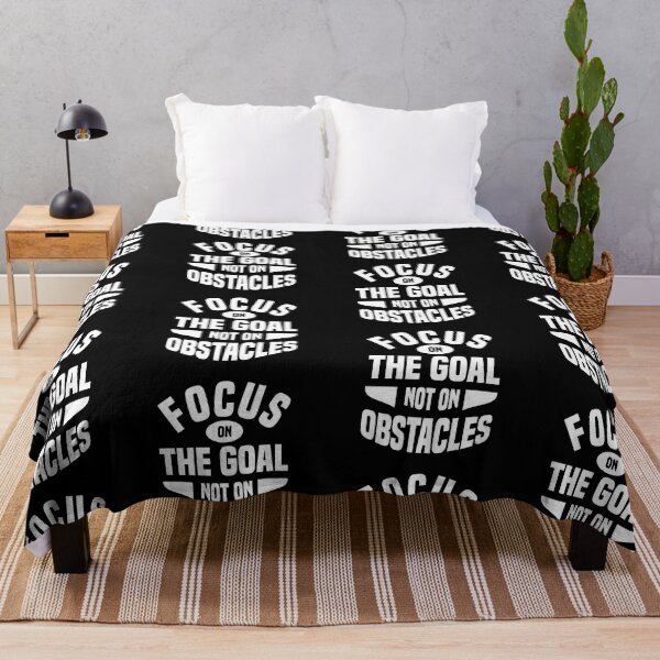 Item preview, Focus On The Goal Not On Obstacles Always Think To Be Positive Aspire To Inspire Before The Expire Funny Saying Happy Life Apparel Essential Motivation Inspiration Joy Mood designed and sold by DesignByHeartUK.