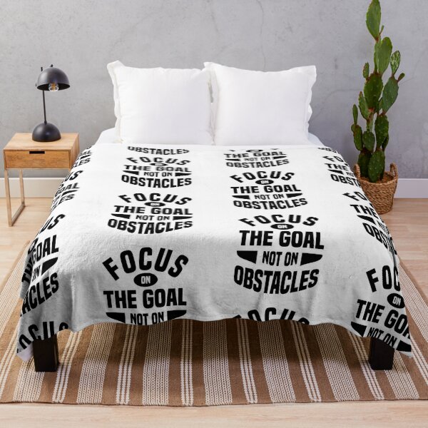 Item preview, Focus On The Goal Not On Obstacles Always Think To Be Positive Aspire To Inspire Before The Expire Funny Saying Happy Life Apparel Essential Motivation Inspiration Joy Mood designed and sold by DesignByHeartUK.