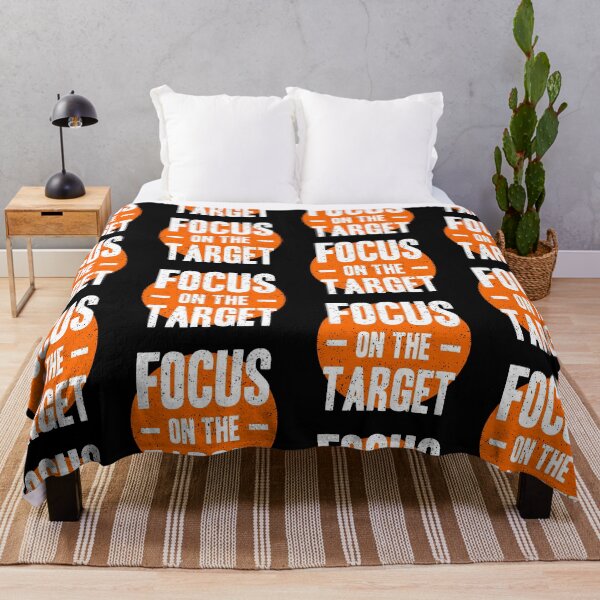 Item preview, Focus On The Target Always Think To Be Positive Aspire To Inspire Before The Expire Funny Saying Happy Life Apparel Essential Motivation Inspiration Joy Mood designed and sold by DesignByHeartUK.