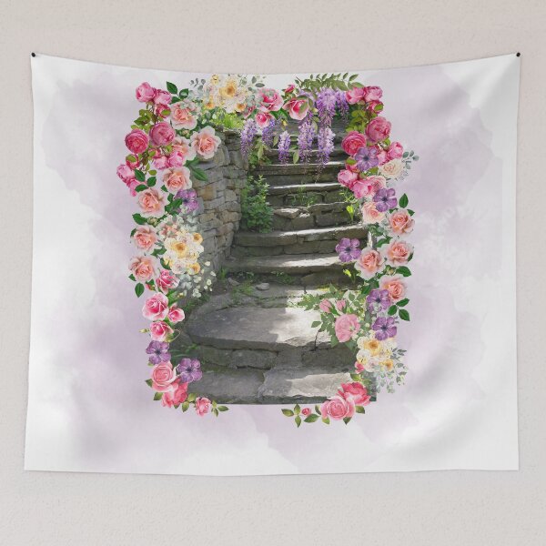 Item preview, Stairway of Roses designed and sold by tomorrowsart.