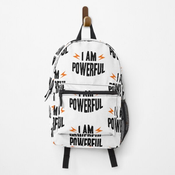 Item preview, I am Powerful Always Think To Be Positive Aspire To Inspire Before The Expire Funny Saying Happy Life Apparel Essential Motivation Inspiration Joy Mood designed and sold by DesignByHeartUK.