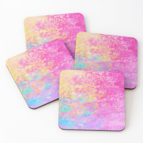 Item preview, PATTERN DESIGN STUDY #38 - Colorful Abstract Purple Pink Yellow Blue Mottle Texture designed and sold by DEL-Productions.