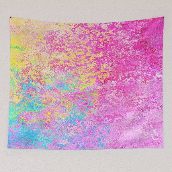 Item preview, PATTERN DESIGN STUDY #38 - Colorful Abstract Purple Pink Yellow Blue Mottle Texture designed and sold by DEL-Productions.
