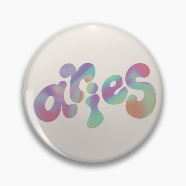 Item preview, Aries Zodiac Sign Gradient Letters designed and sold by isamii.