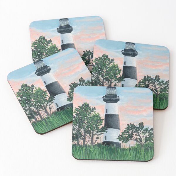 Item preview, Bodie Island North Carolina Outer Banks Sunset Painting designed and sold by Anne Brooke Art.