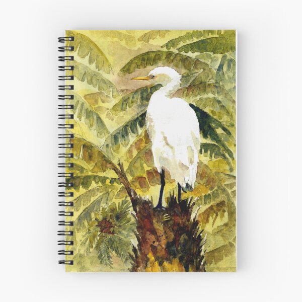 Item preview, White Egret Standing On A Stump Hiding In Tropical Plants designed and sold by DonSylvester.