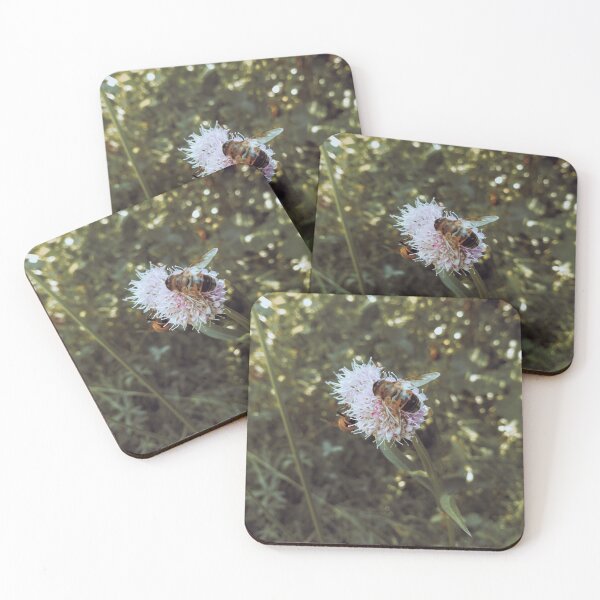 Item preview, Bee on Meadow Flower Vintage Photography designed and sold by katiamelnik.