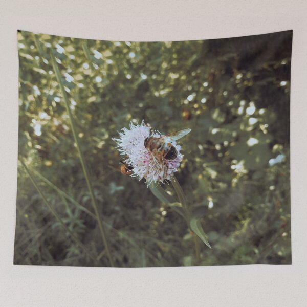 Item preview, Bee on Meadow Flower Vintage Photography designed and sold by katiamelnik.