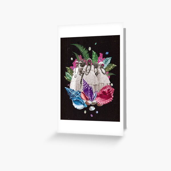 Yabás Sea collage Greeting Card