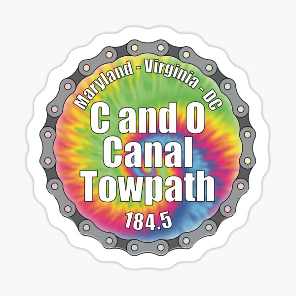 Item preview, C and O Canal Towpath Trail (tie dye) designed and sold by PurpleCowStudio.