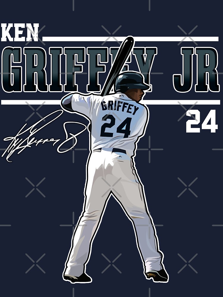 Ken Griffey Jr The Kid Seattle Baseball Legend Signature Vintage Retro 80s  90s Bootleg Rap Style | Kids T-Shirt