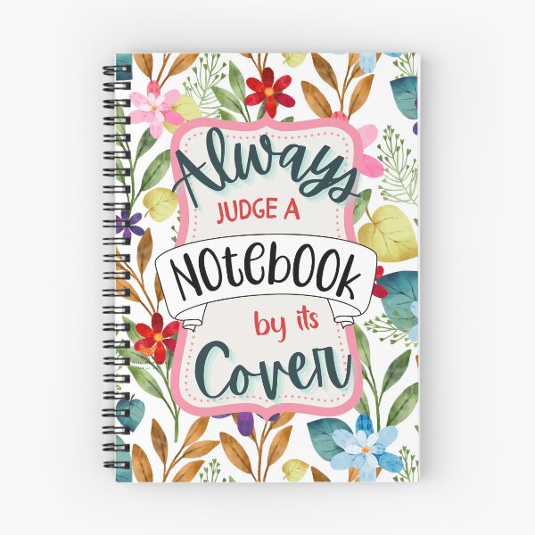 Item preview, Always Judge a Notebook by its Cover (Cream) designed and sold by oodlesdesigns.