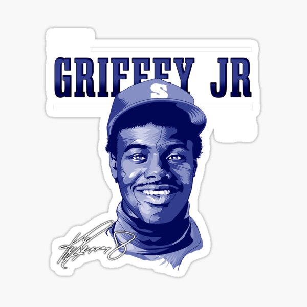 Ken Griffey Jr The Kid Seattle Baseball Legend Signature Vintage Retro 80s  90s Bootleg Rap Style Sticker for Sale by LedanWyman