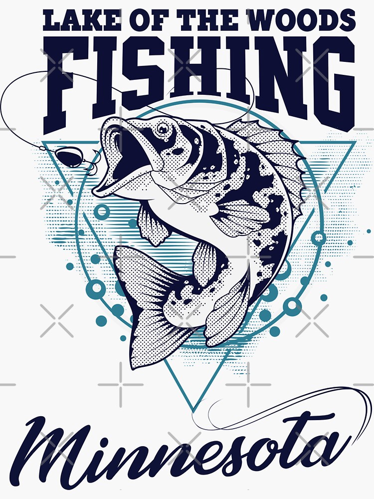 "Lake of the woods Minnesota fishing spot" Sticker for Sale by THEWFBD