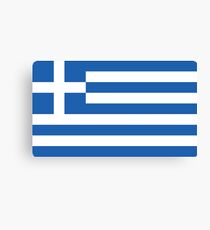 Greek Flag Canvas Print