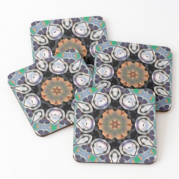 Item preview, Black Flower Geometric Pattern designed and sold by MediaArtbyMara.