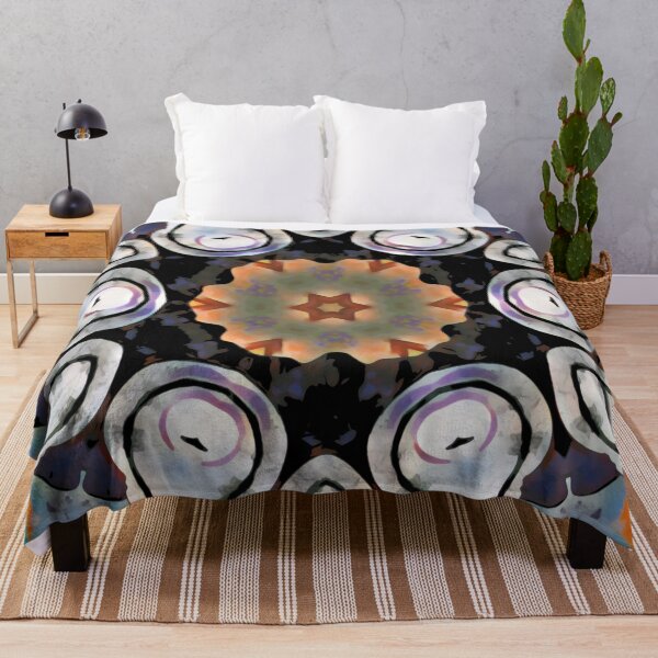 Item preview, Black Flower Geometric Pattern designed and sold by MediaArtbyMara.