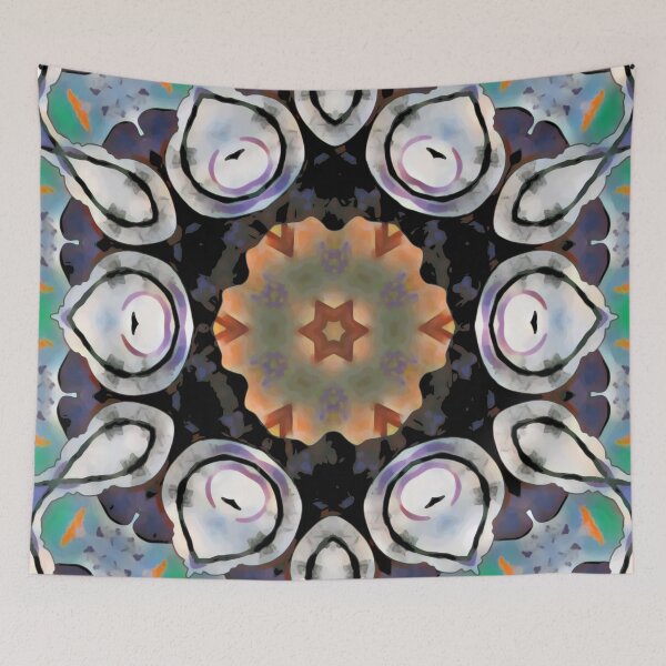 Item preview, Black Flower Geometric Pattern designed and sold by MediaArtbyMara.