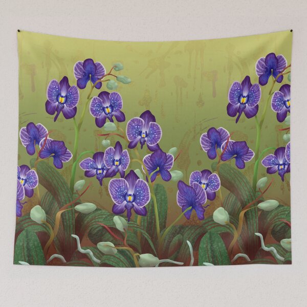 Item preview, Blue orchids just generously watered designed and sold by AliciaDiamond.