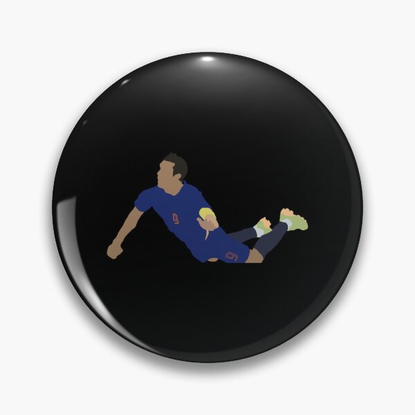 Item preview, Robin Van Persie Famous World Cup Header Sticker designed and sold by ayeshadanaqws.