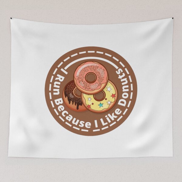 Item preview, I Run Because I Like Donuts designed and sold by khadijat297.