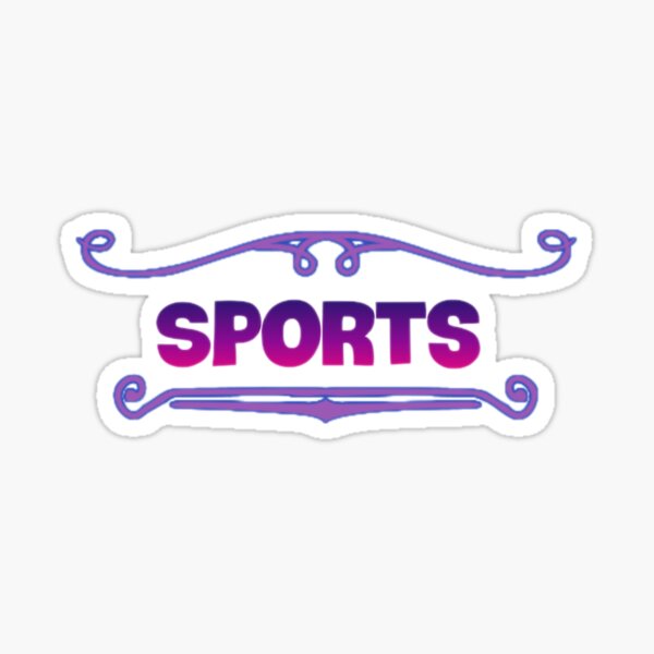 "Sports logo" Sticker for Sale by Frank210 Redbubble