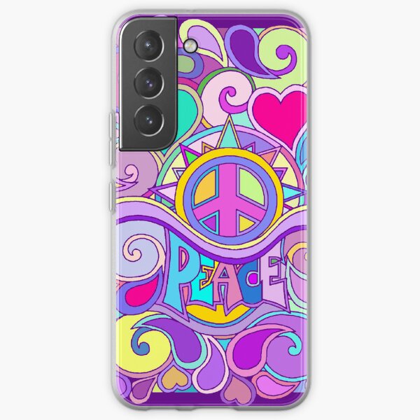 Aperçu de l'œuvre Art de la paix rétro hippie psychédélique créée et vendue par Alondra.