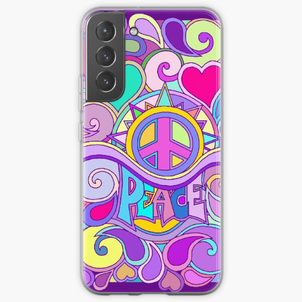 Aperçu de l'œuvre Art de la paix rétro hippie psychédélique créée et vendue par Alondra.