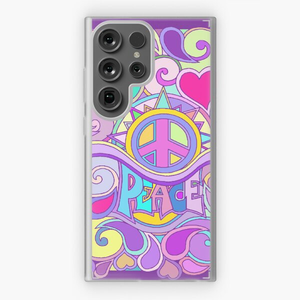Aperçu de l'œuvre Art de la paix rétro hippie psychédélique créée et vendue par Alondra.