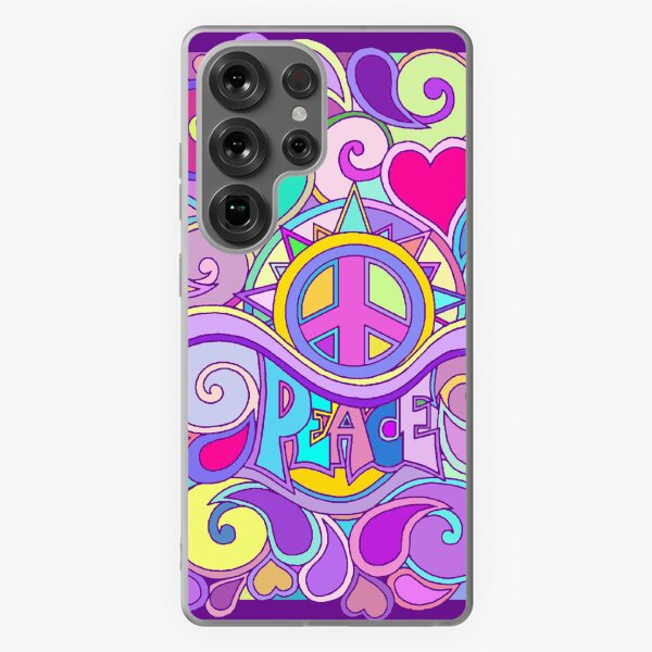 Aperçu de l'œuvre Art de la paix rétro hippie psychédélique créée et vendue par Alondra.