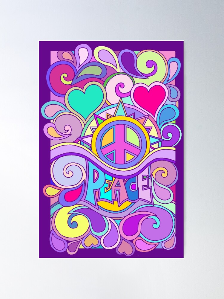 1996 vintage Psychedelic Peace フロッキーポスター 1996 vintage Psychedelic Peace フロッキーポスター - メルカリ