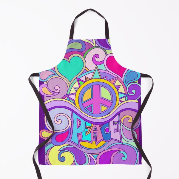 Artikelvorschau, Psychedelische Hippie-Retro-Friedenskunst entworfen und verkauft von Alondra.