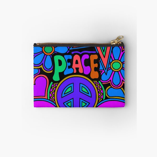 Item preview, Peace and Love Flowers and Stars Hippie Design designed and sold by Alondra.
