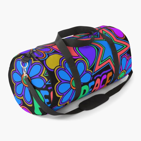 Item preview, Peace and Love Flowers and Stars Hippie Design designed and sold by Alondra.