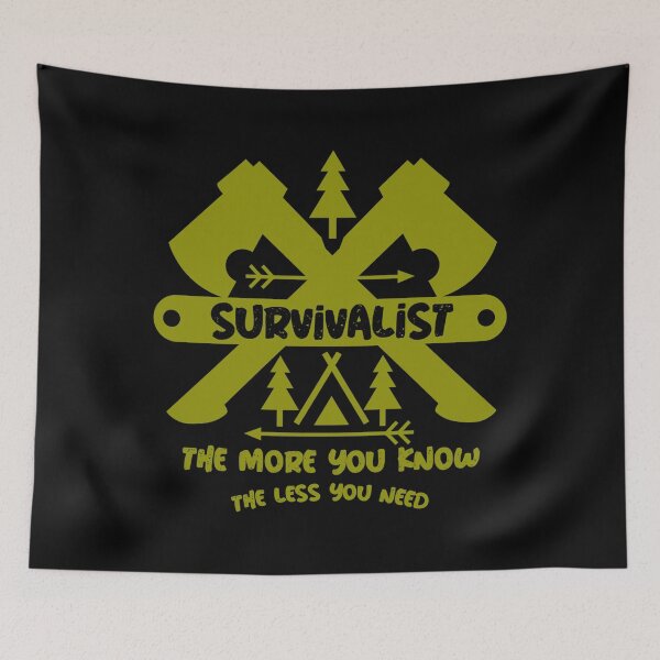 Item preview, Survivalist Gear - Off Trail Camping - Extreme Bushcraft - Outdoor Lovers designed and sold by happygiftideas.