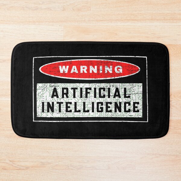 Item preview, warning sign - Artificial intelligence designed and sold by yococo.