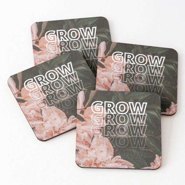 Item preview, GROW (above) - Dreamy Vibe Peach Flowers designed and sold by AliceSLee.