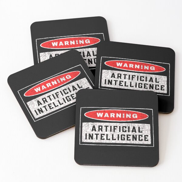Item preview, Warning sign - Artificial intelligence designed and sold by yococo.