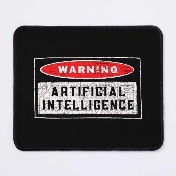 Item preview, Warning sign - Artificial intelligence designed and sold by yococo.