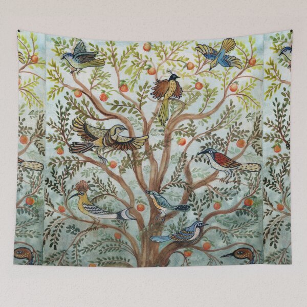 Item preview, Birds in an Orange Tree designed and sold by EleMcKay.