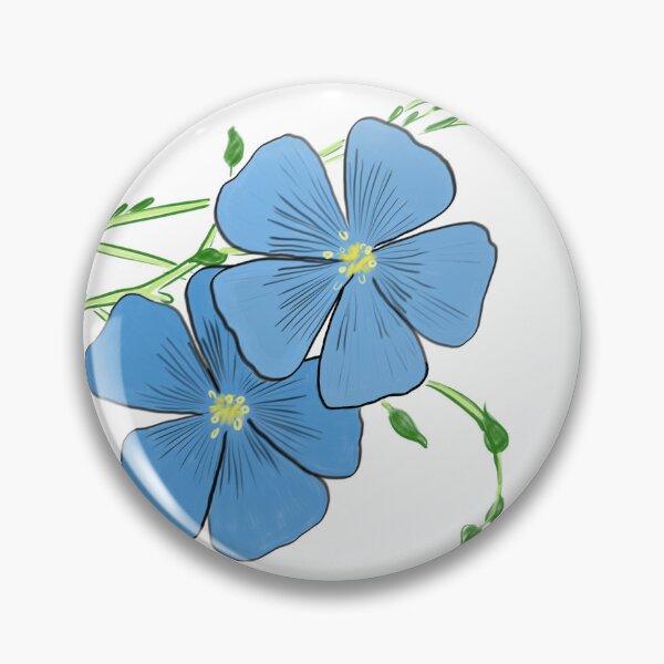 Item preview, Blue flax drawing  designed and sold by EJoyC.