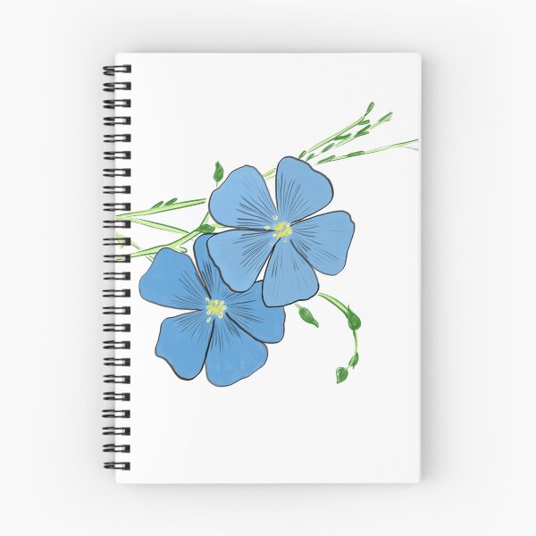 Item preview, Blue flax drawing  designed and sold by EJoyC.
