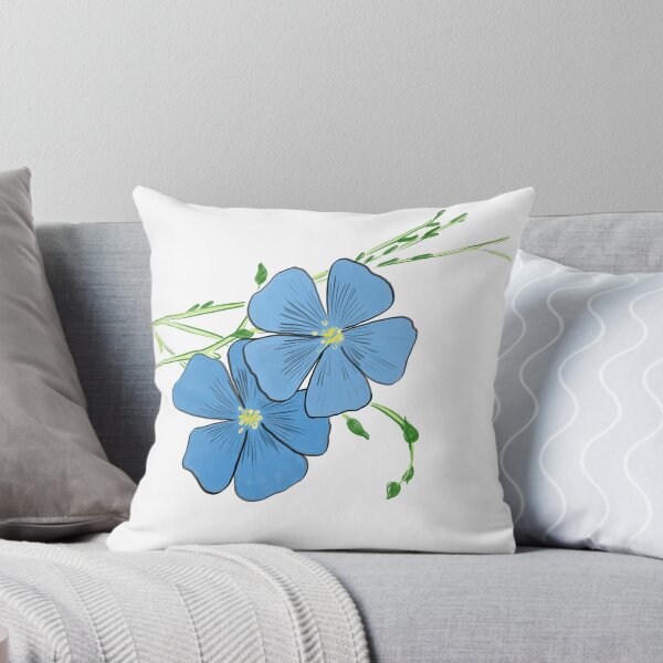 Item preview, Blue flax drawing  designed and sold by EJoyC.